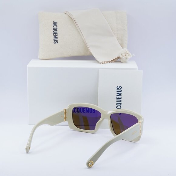 Jacquemus CROISIERE JAC/60 C2 Square Sunglasses - Beige\Brown - Picture 4 of 11